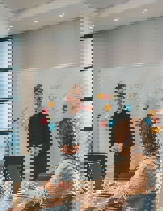 Team meeting at the office