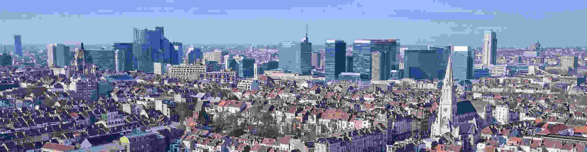 View of the city of Brussels, in Belgium