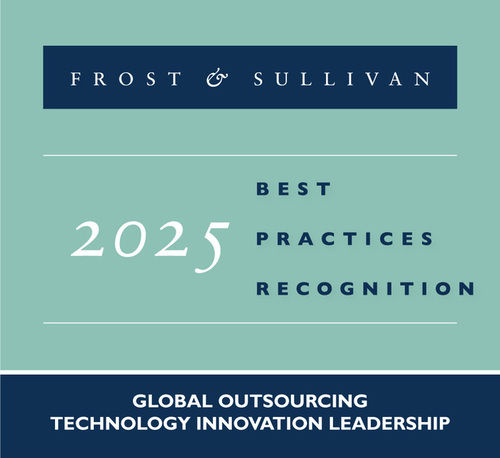 Frost & Sullivan 2025 Technology Innovation Leadership Award presented to TP in Global Outsourcing. Frost & Sullivan 2025 Technology Innovation Leadership Award presented to TP in Global Outsourcing.