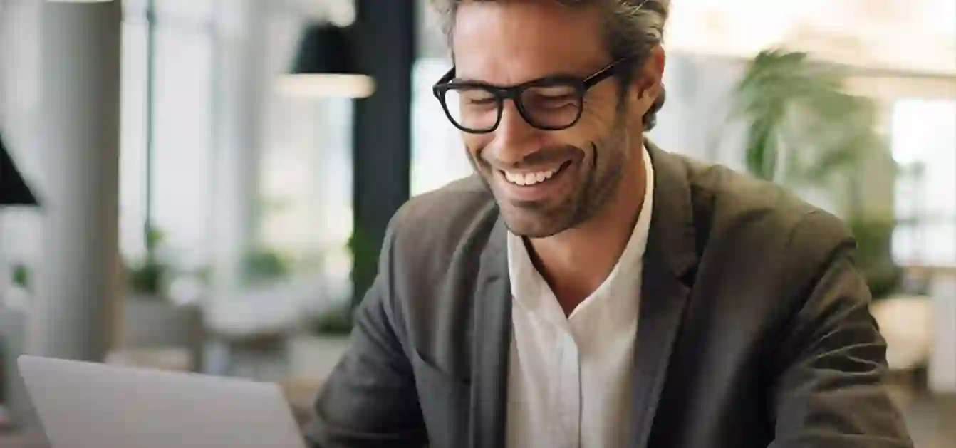 Man on computer