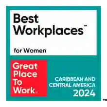 Best workplaces for women logo, caribbean and central america 2024