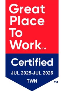 Great Place to Work certified badge in Taiwan, Jul 2025 - Jul 2026