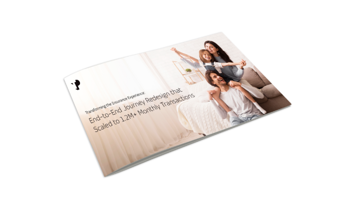 End-to-end journey redesign that scaled to 1.2M monthly transactions white paper mockup.