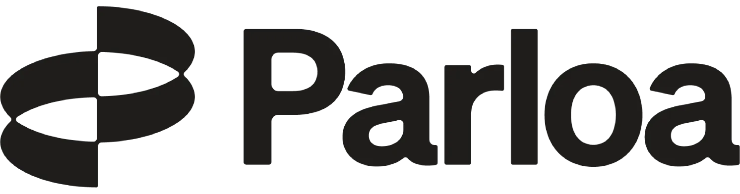 Parloa logo black.