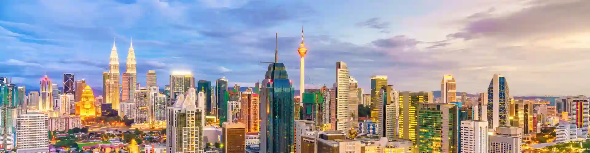 View of the modern city of Kuala Lumpur, in Malaysia