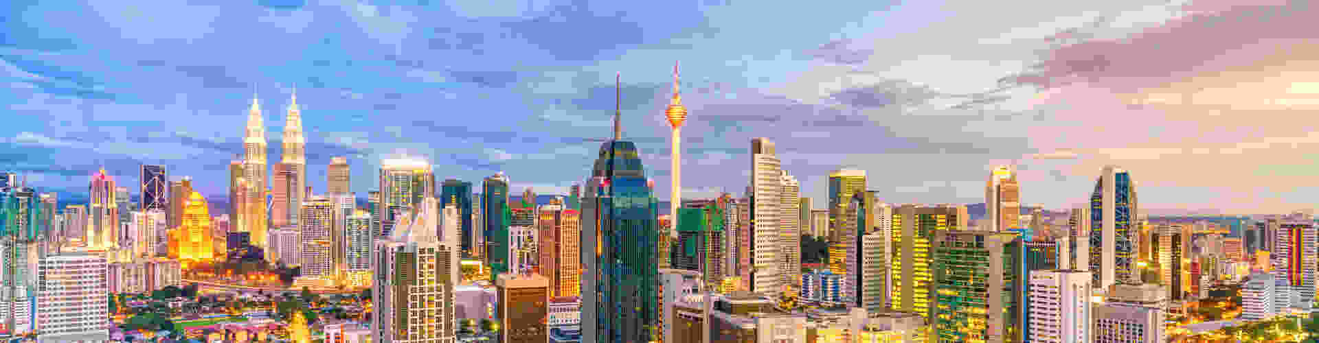 View of the modern city of Kuala Lumpur, in Malaysia