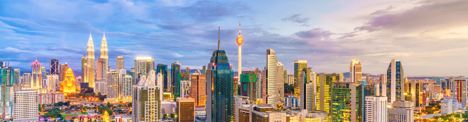 View of the modern city of Kuala Lumpur, in Malaysia