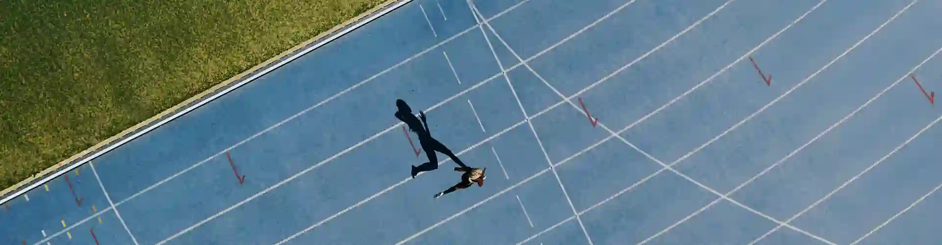 Athlete running a marathon