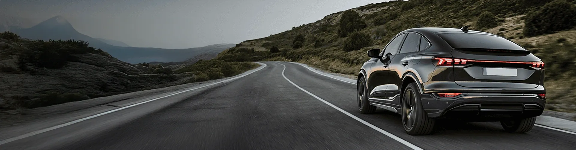 Black card on the road 