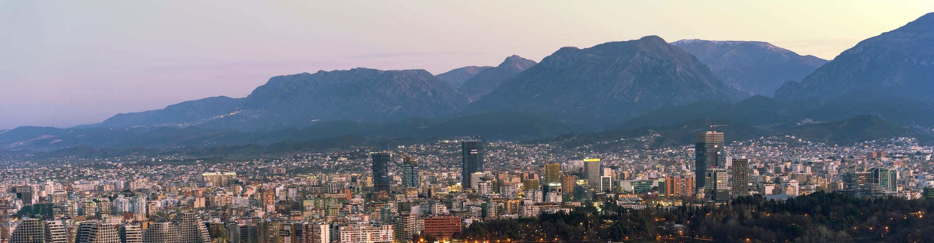City overview from Tirana - TP in Albania banner