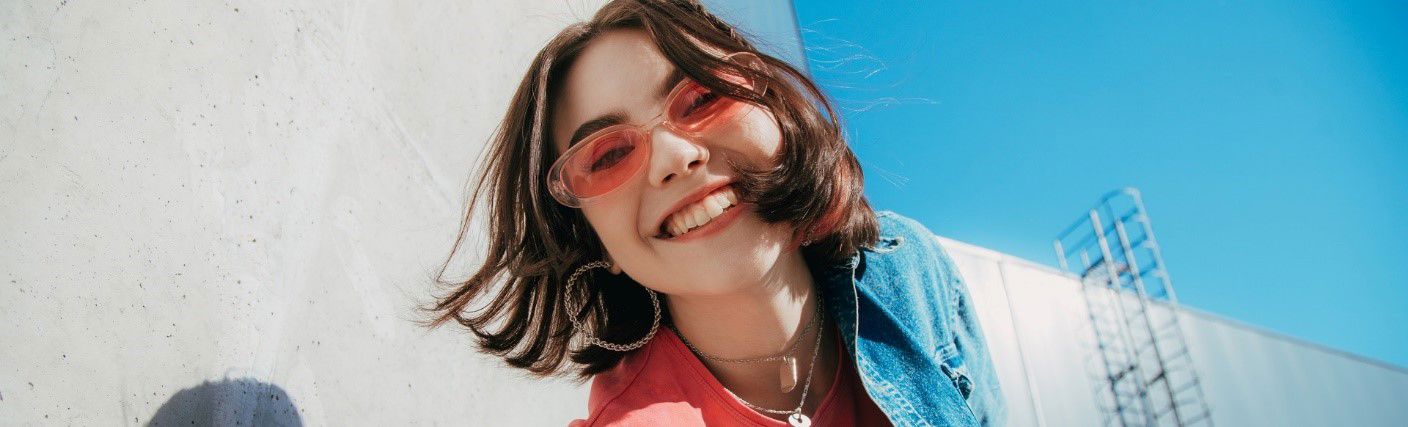 Smiley girl on a sunny day Smiley girl on a sunny day