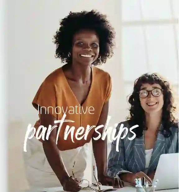 Business women working at the office mobile