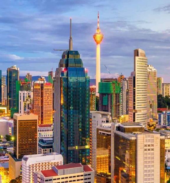 View of the modern city of Kuala Lumpur, in Malaysia