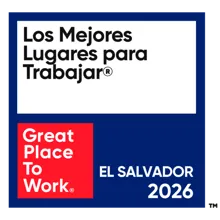 Great Place to Work El Salvador certification badge.