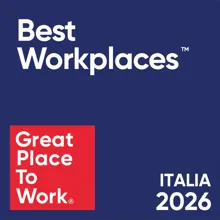 2026 Italy's Best Workpalces™ award badge from GPTW®.