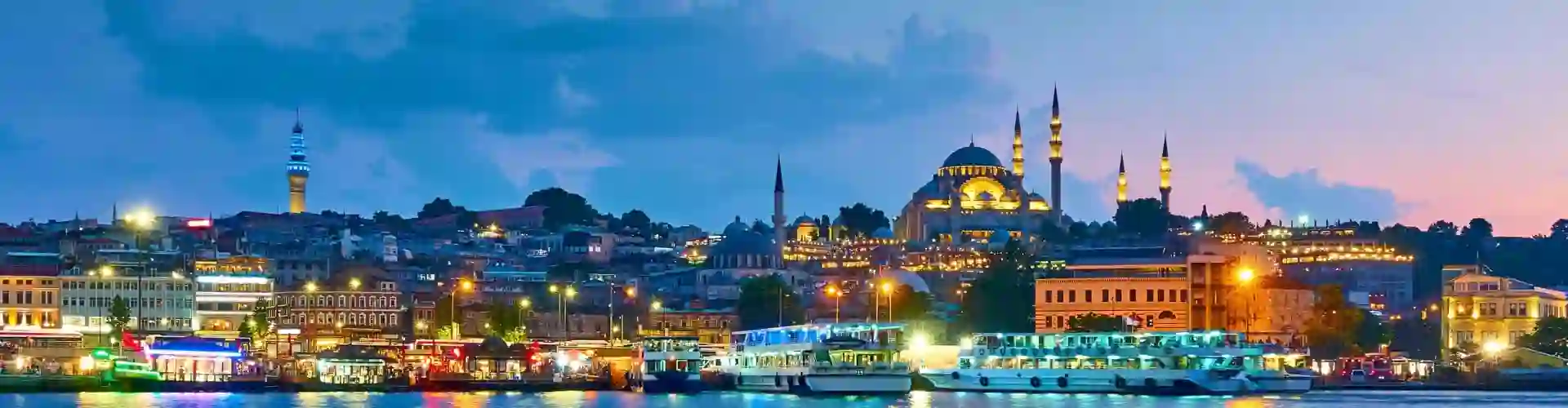 Panoramic view of a Turkish city