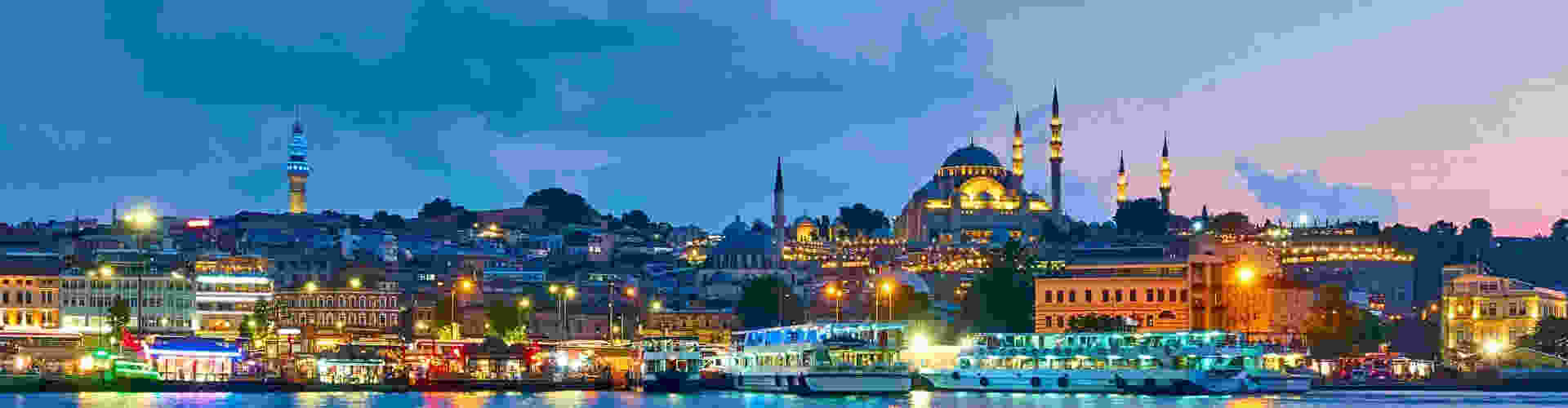 Panoramic view of a Turkish city