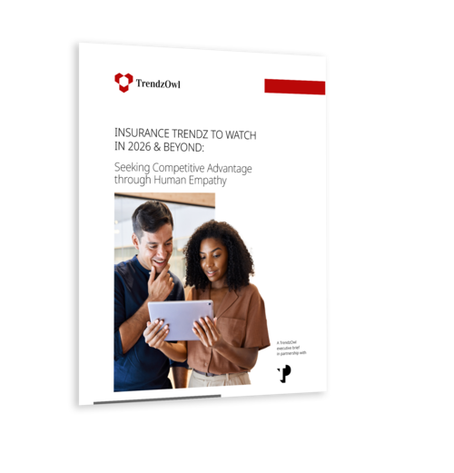 Insurance trendz to watch in 2026 and beyond white paper mockup. 