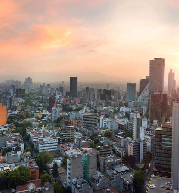 TP in Mexico - view of Mexico City