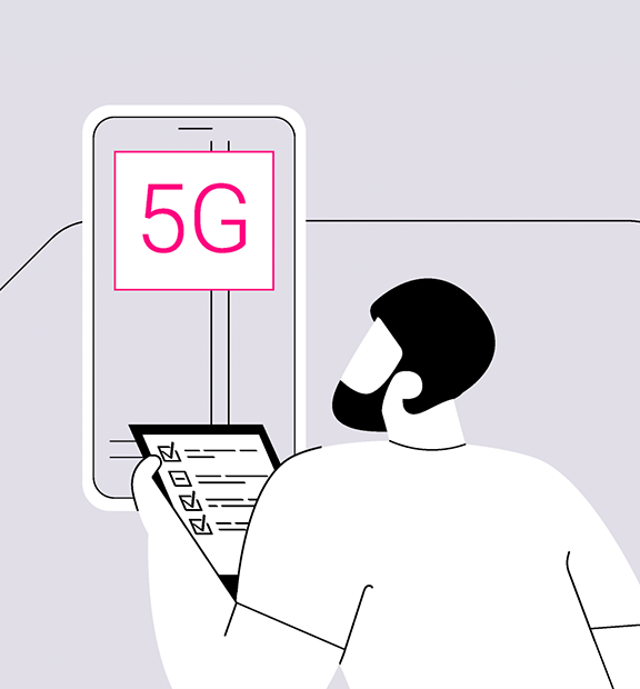 Animated characters managing a 5G device remotely