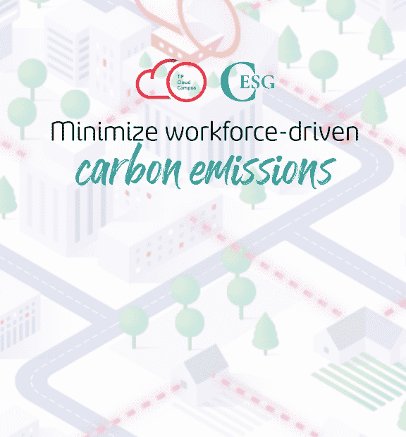 Carbon Simulator Banner showing an animated town