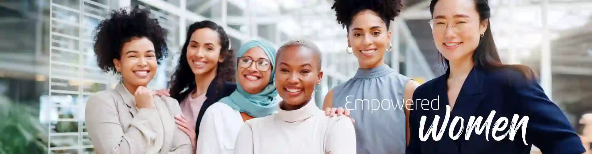 Diverse group of business women 