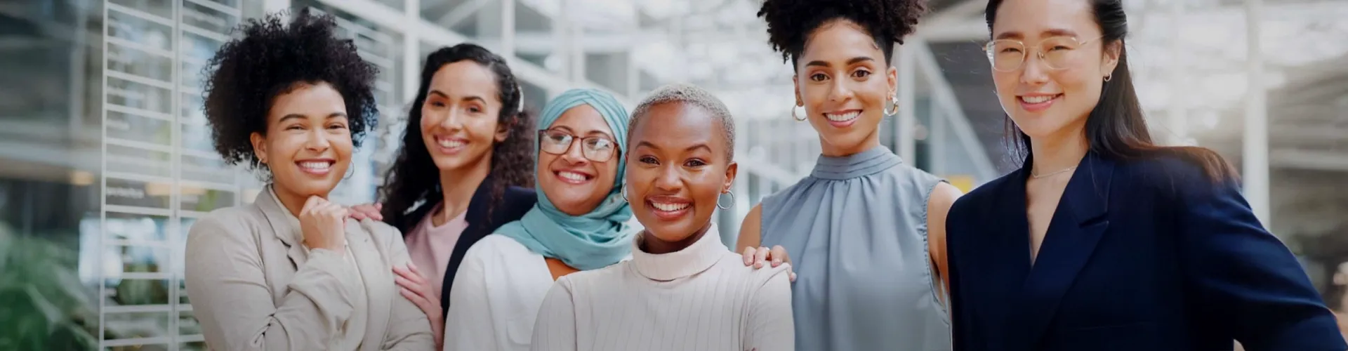 Diverse group of business women 