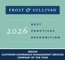 Frost & Sullivan 2026 Company of the Year for CXM award badge