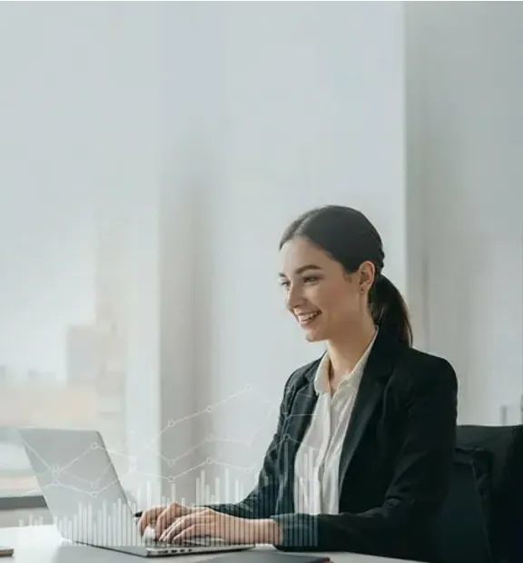 TP Revenue as a Service banner with female sales agent and Intelligent Revenue Acceleration message.