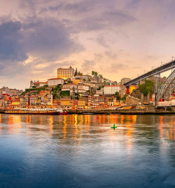 View of the city of Porto, in Portugal