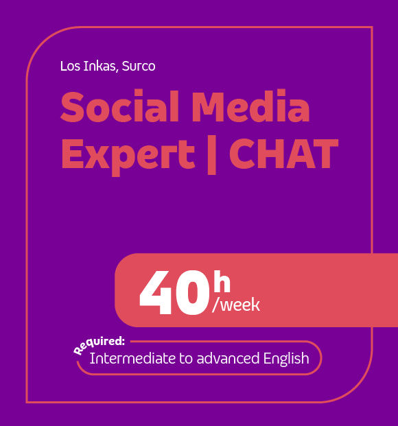 Convocatoria Social Media Expert para Lima