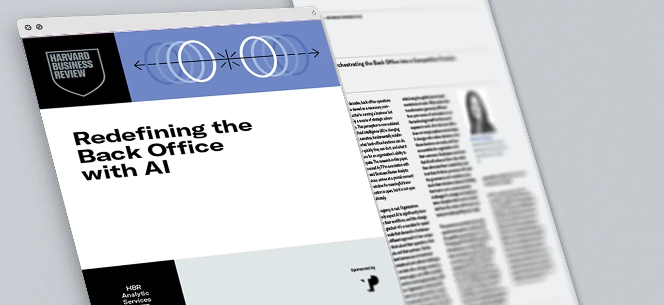 Redefining the Back Office with AI white paper mockup 
