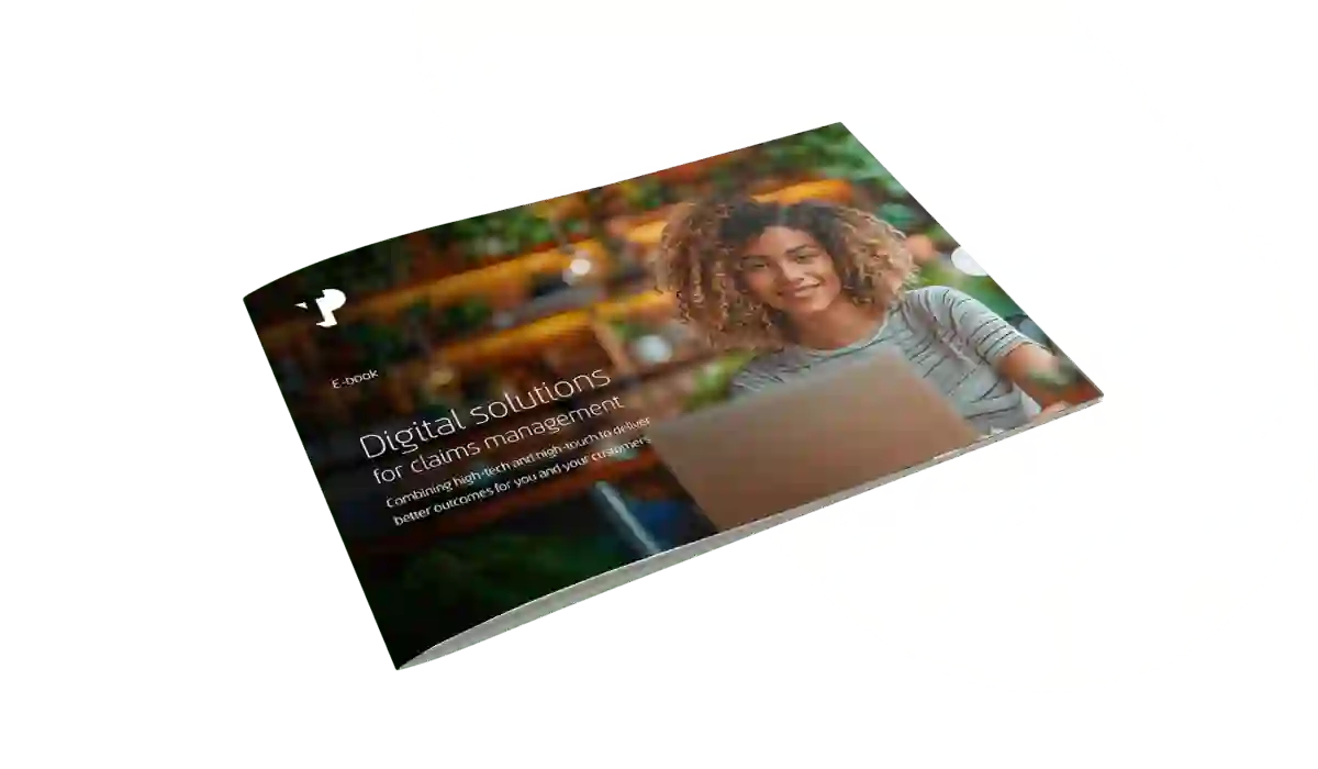 Digital solutions for claims management ebook mockup