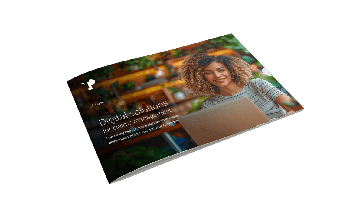 Digital solutions for claims management ebook mockup