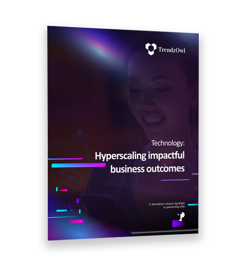 Hyperscaling impactful business outcomes white paper cover. 