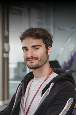 Smiling young man from TP in Portugal