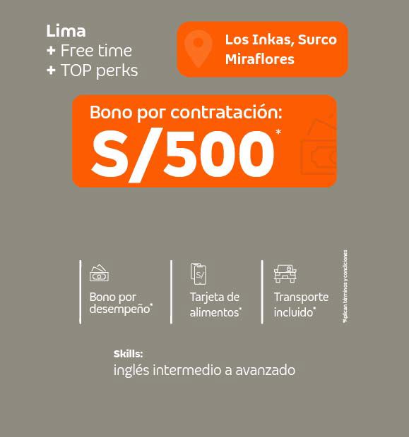 Convocatorias Bilingües con Excelentes Beneficios 
