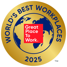 Great Place to Work World's Best Workplaces 2025 badge.