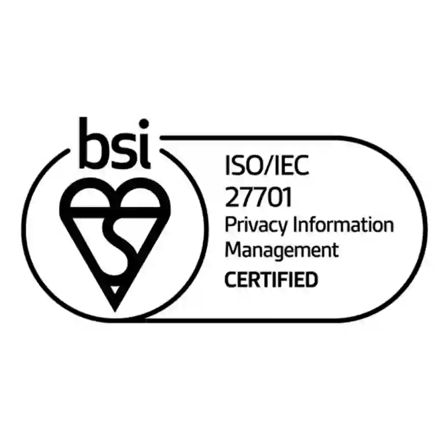 BSI ISO/IEC certificate - TP is a Privacy Information management certified company 