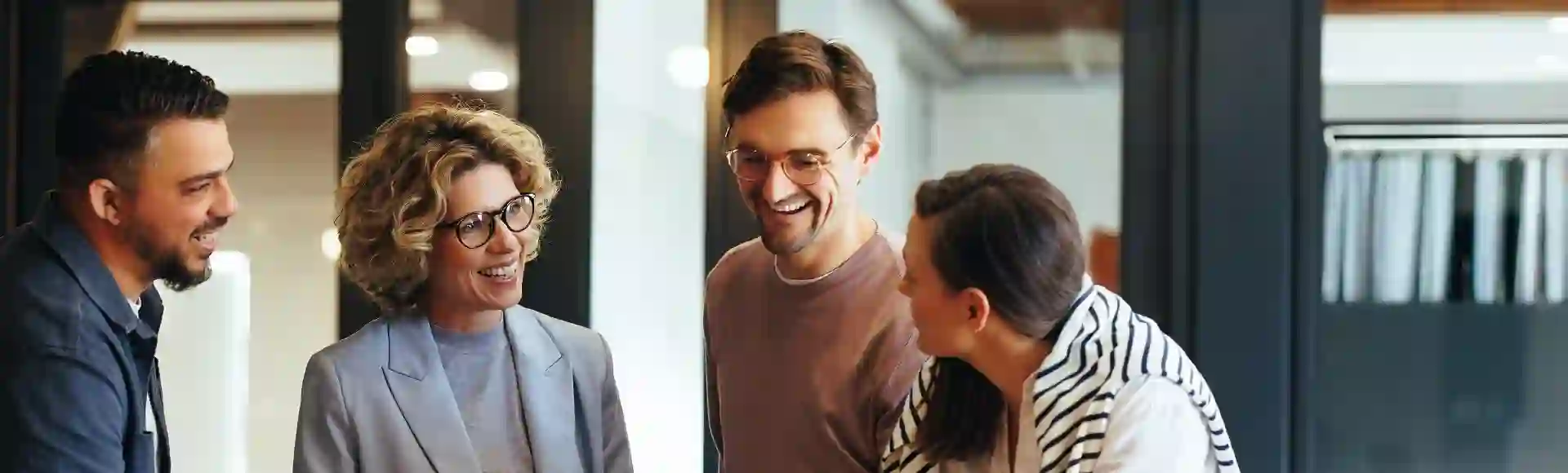 Team on a meeting at the office