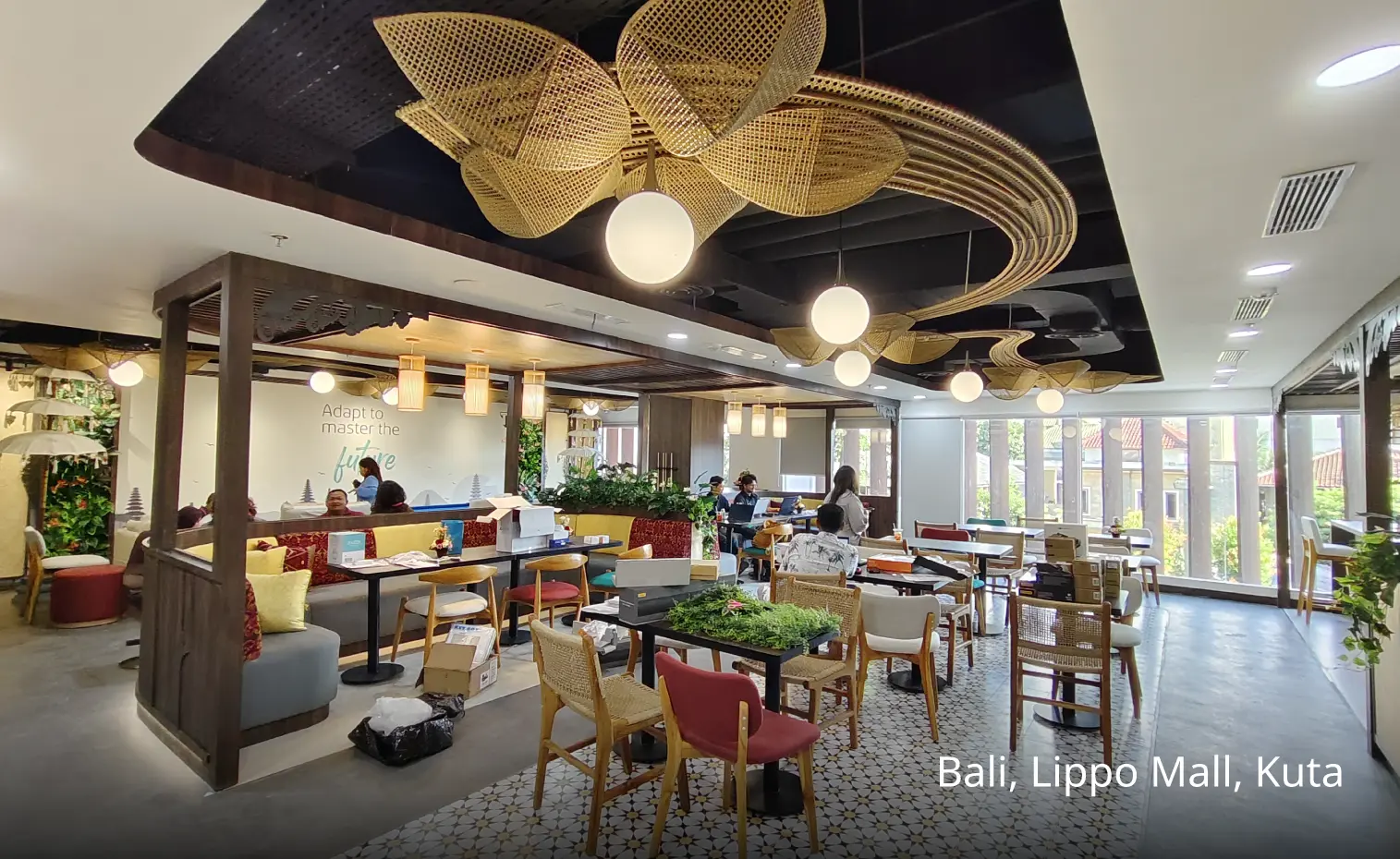 Modern TP office at Bali, Lippo Mall, Kuta, Indonesia.