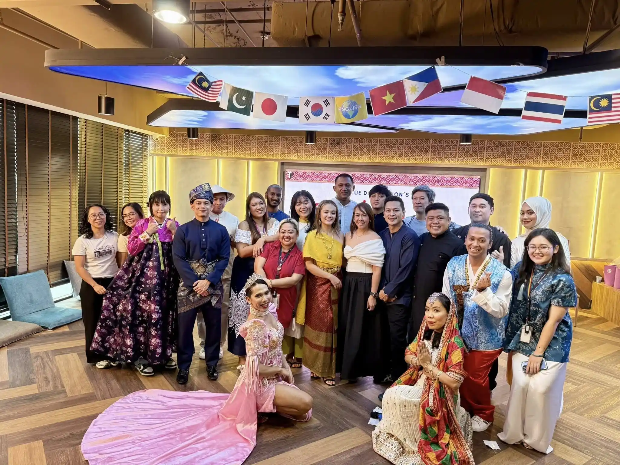 TP employees during a culture celebration 