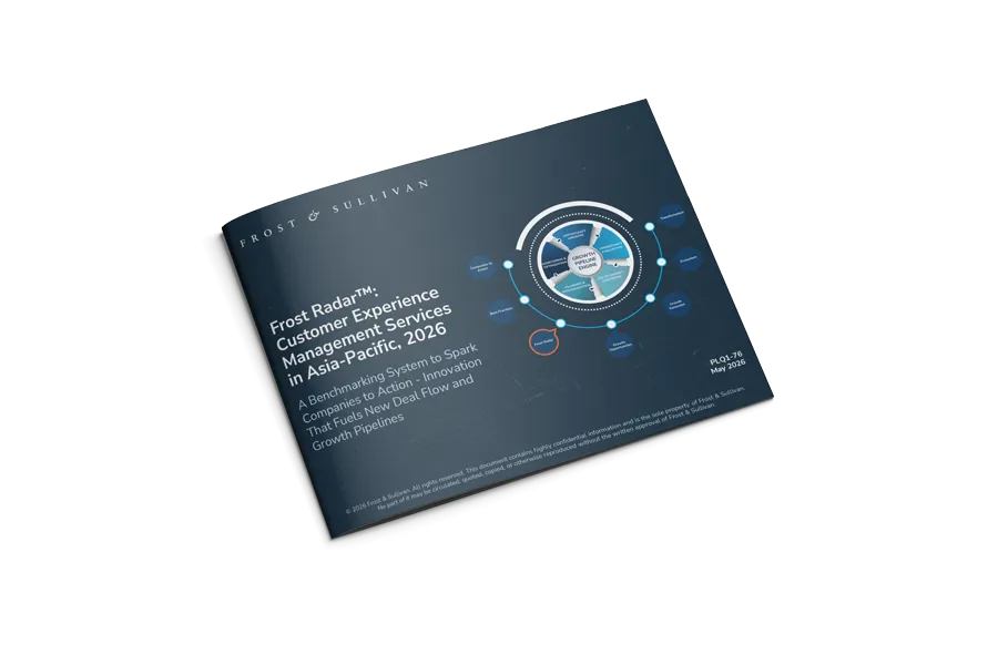 Frost Radar Customer Experience Management in Asia Pacific 2026 mockup