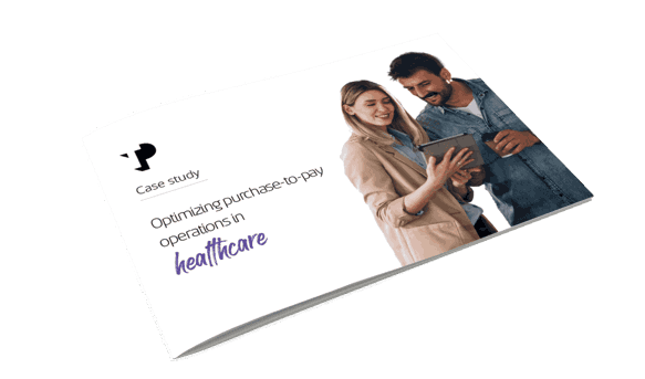 Smiling couple looking at tablet