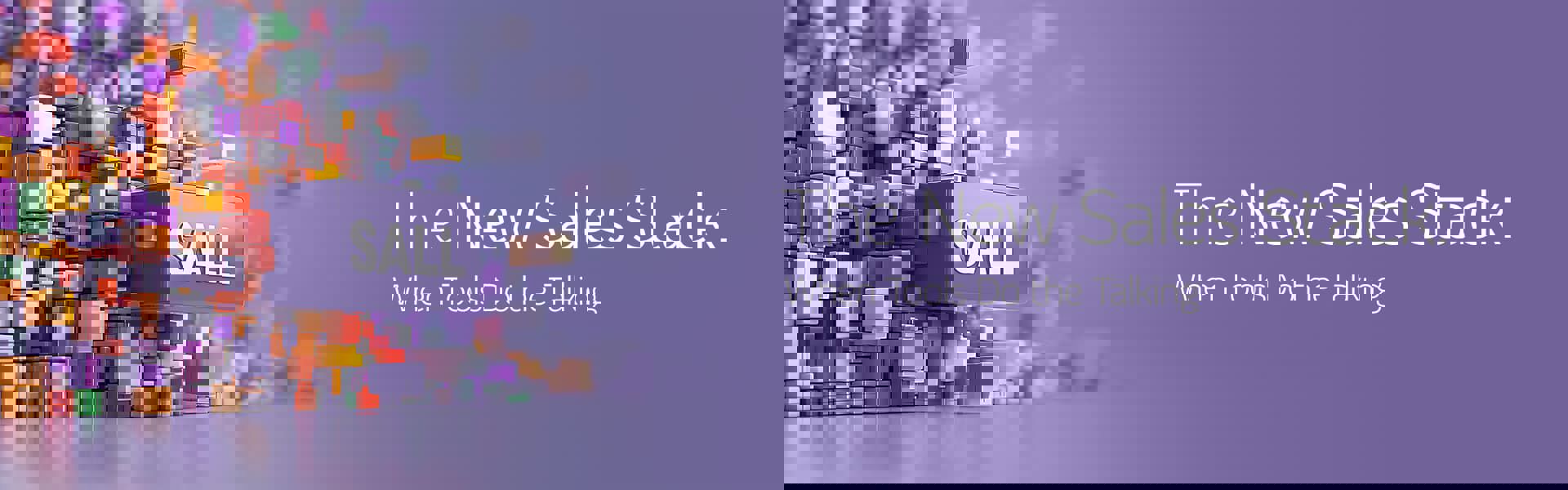 3D colored boxes showing RAAS and new sales stack 