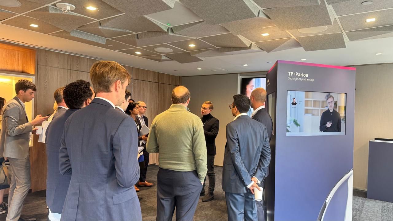 Public listening inspiring messages at the TP Future Forward event in NY