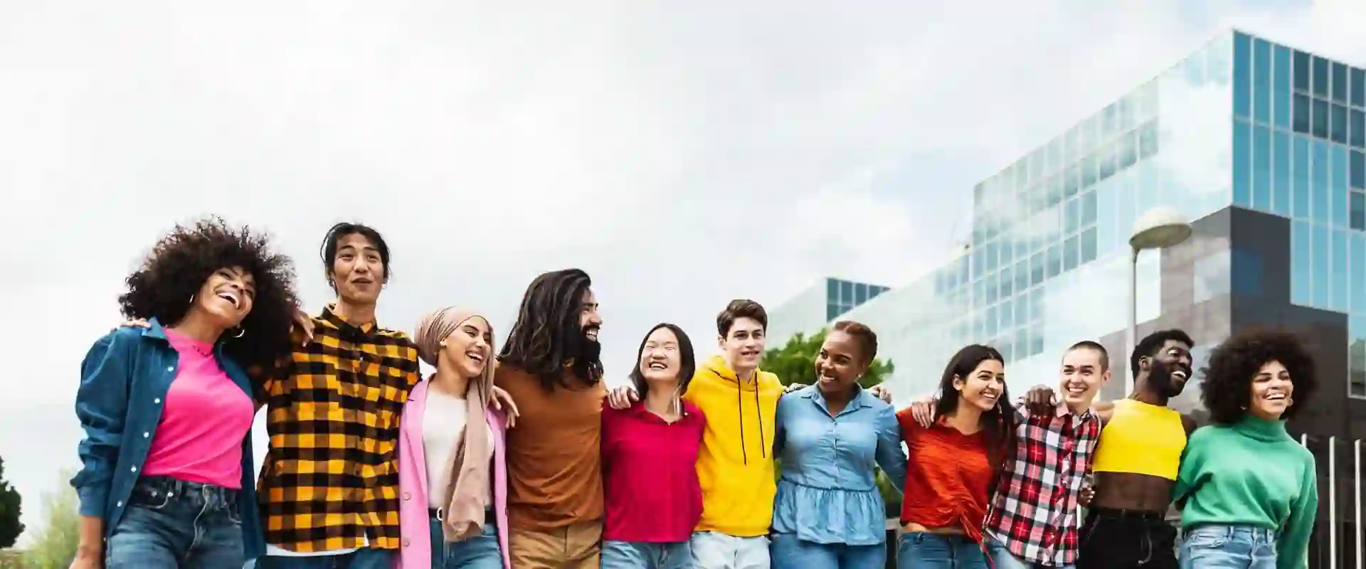 Diverse group of friends 