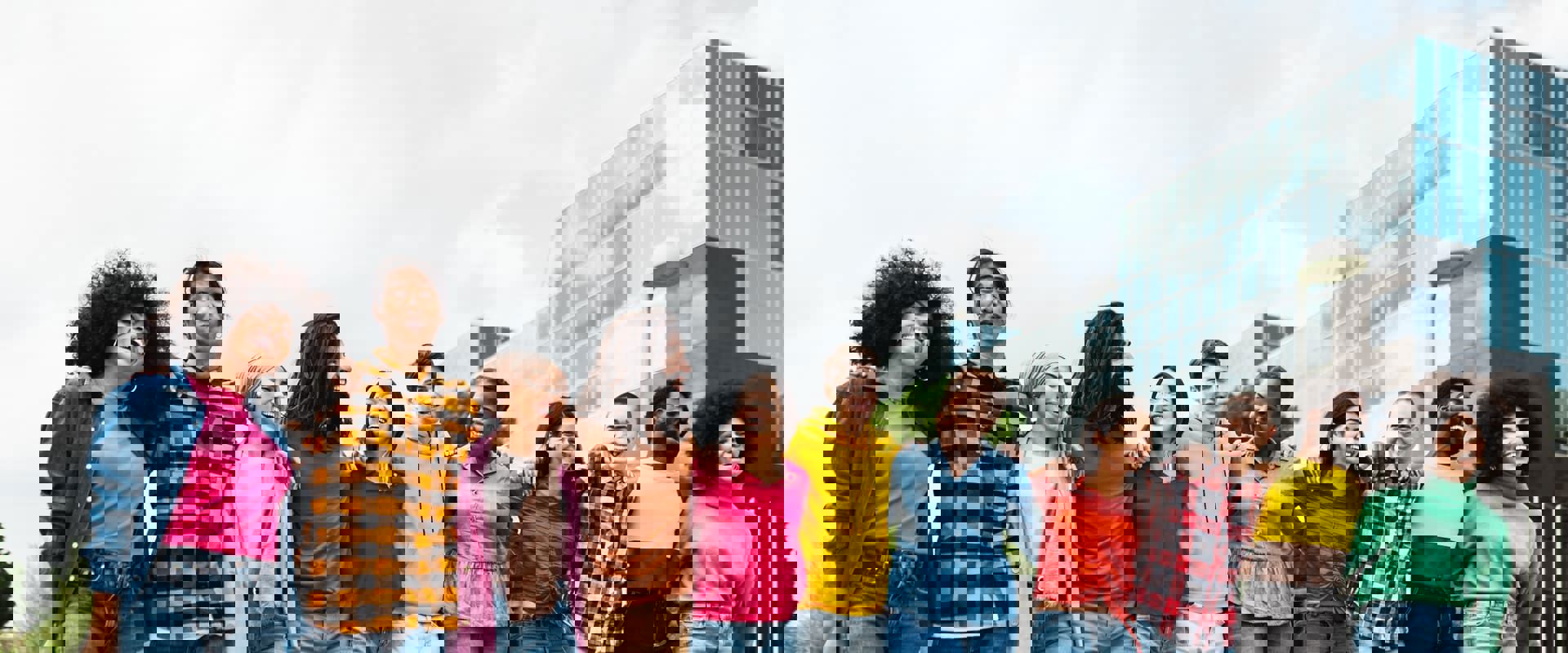 Diverse group of friends 