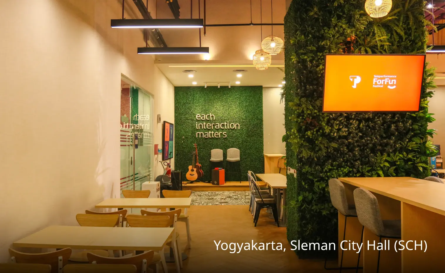 Group lounge area at TP Yogyakarta, Sleman City Hall (SCH), Indonesia.