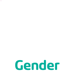 a black umbrella with a j-shaped handle rests on a white background. below it, text reads "gender" in teal letters. a black umbrella with a j-shaped handle rests on a white background. below it, text reads "gender" in teal letters.